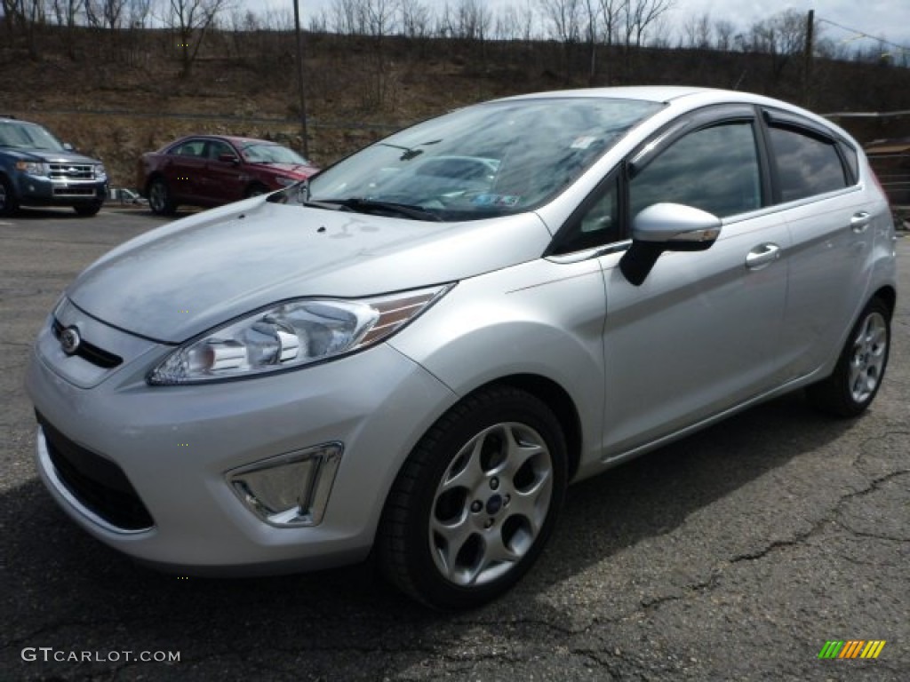 2013 Fiesta Titanium Hatchback - Ingot Silver / Charcoal Black photo #5