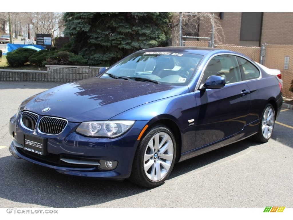 2012 3 Series 328i xDrive Coupe - Deep Sea Blue Metallic / Saddle Brown photo #7