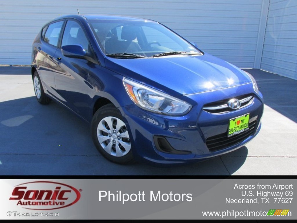 Pacific Blue Hyundai Accent