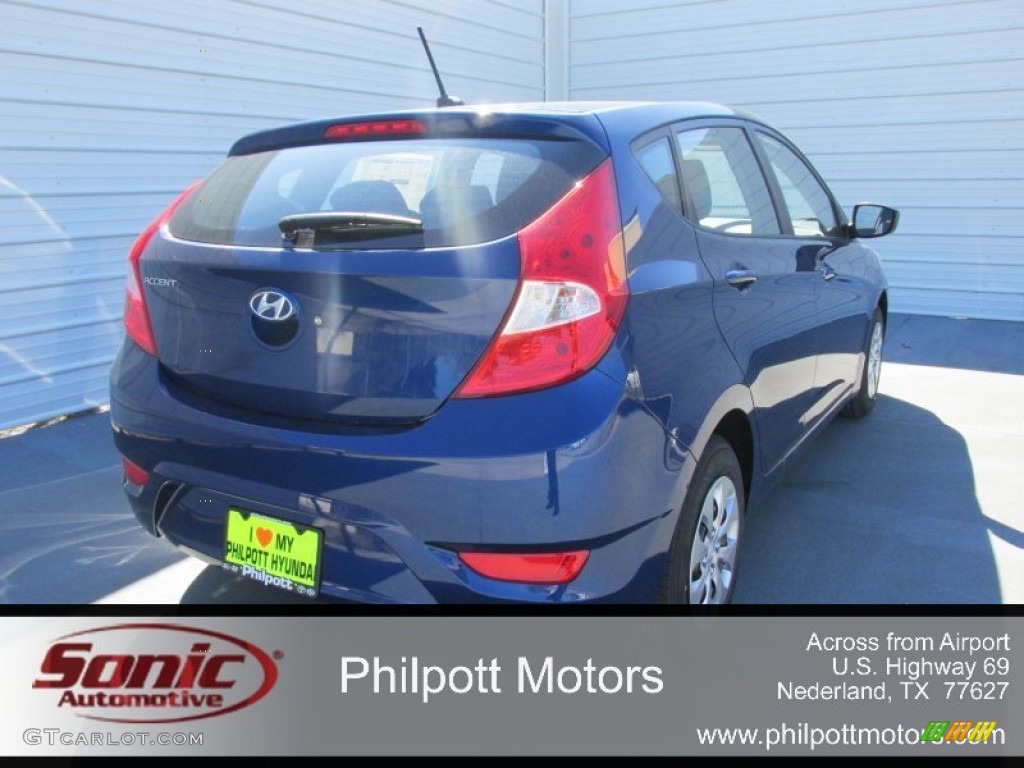 2015 Accent GS 5-Door - Pacific Blue / Black photo #4