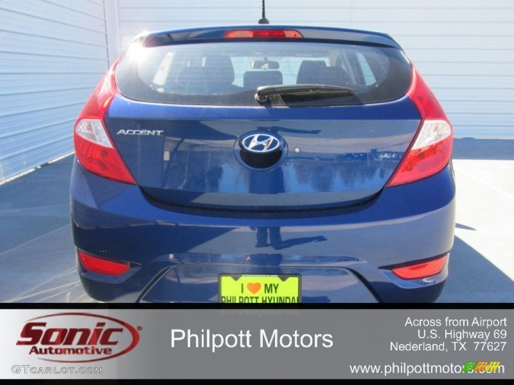 2015 Accent GS 5-Door - Pacific Blue / Black photo #5