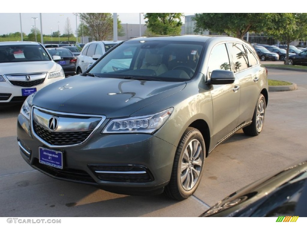 2016 MDX Technology - Forest Mist Metallic / Parchment photo #3