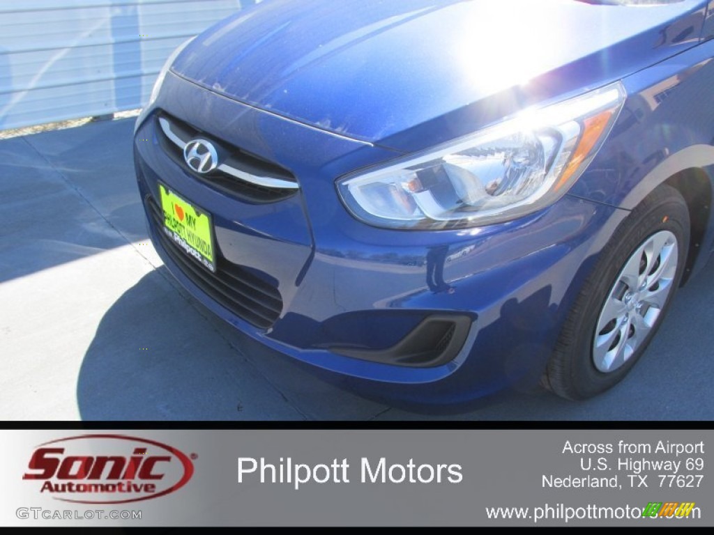 2015 Accent GS 5-Door - Pacific Blue / Black photo #10