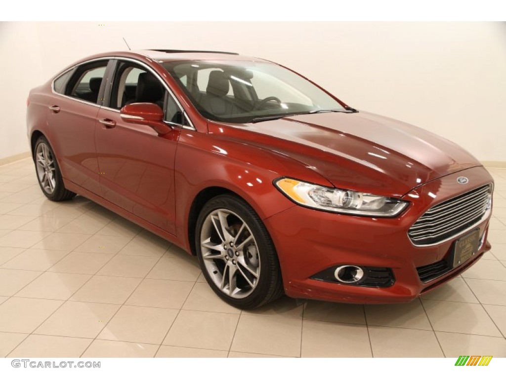 2014 Fusion Titanium AWD - Sunset / Charcoal Black photo #1