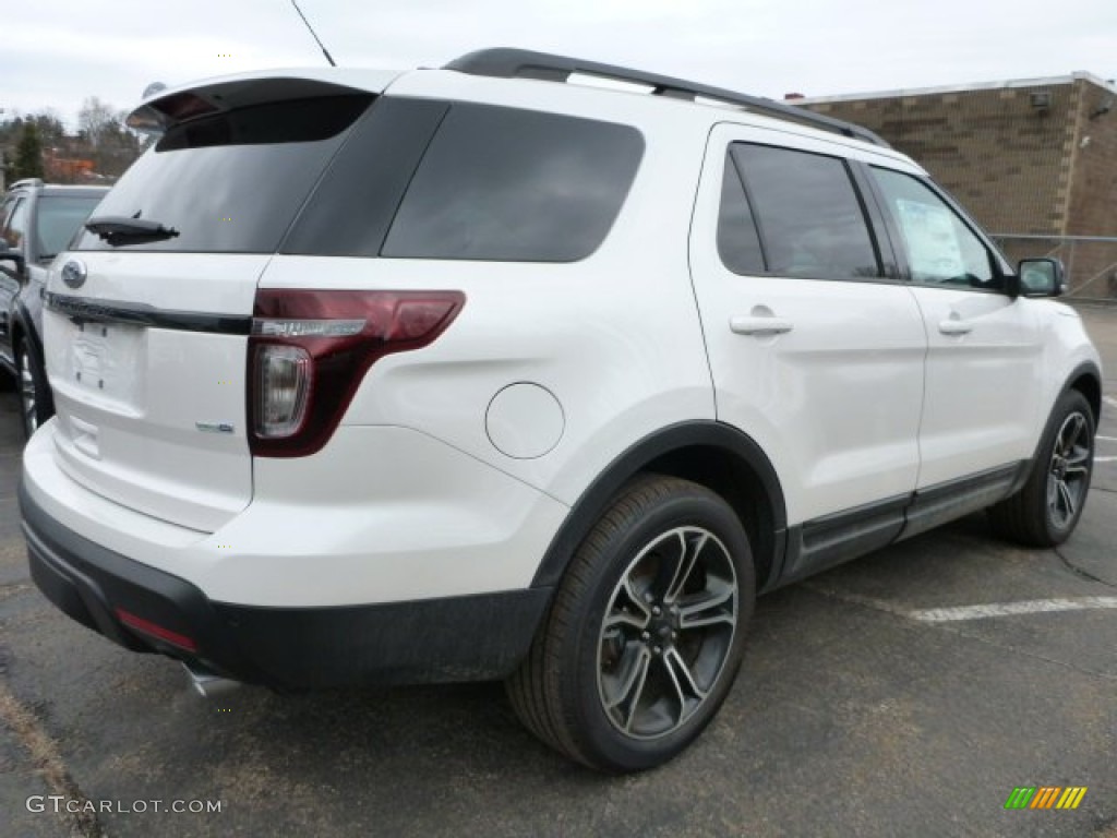 2015 Explorer Sport 4WD - White Platinum / Sport Charcoal Black photo #2