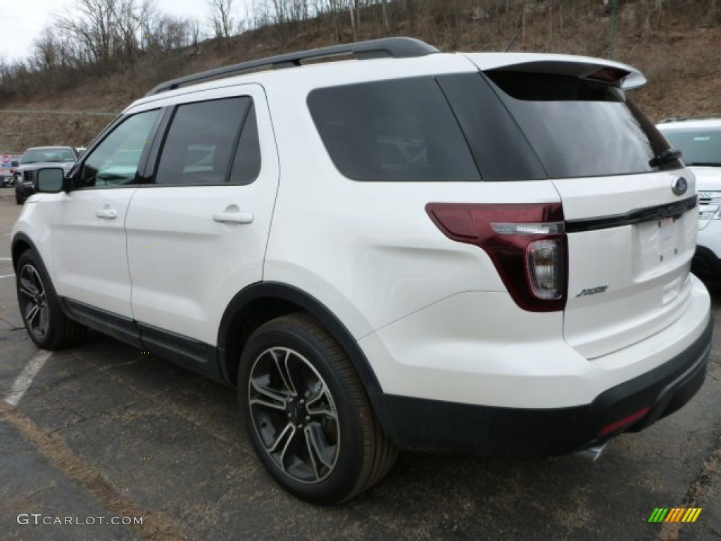 2015 Explorer Sport 4WD - White Platinum / Sport Charcoal Black photo #4