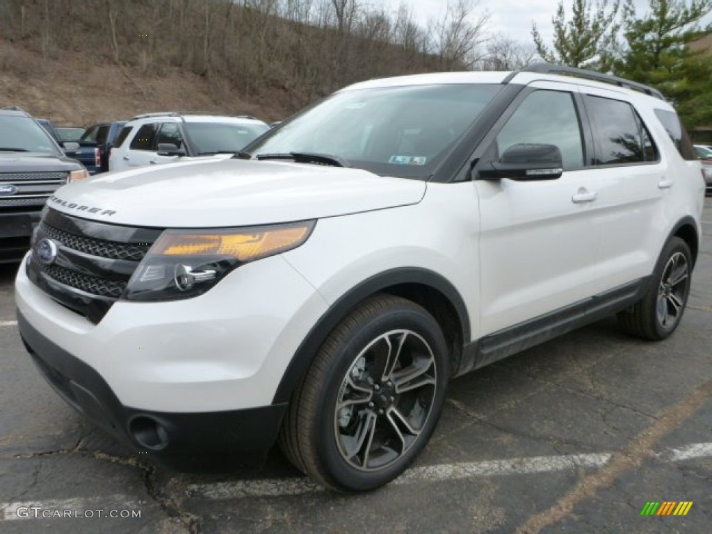 2015 Explorer Sport 4WD - White Platinum / Sport Charcoal Black photo #5