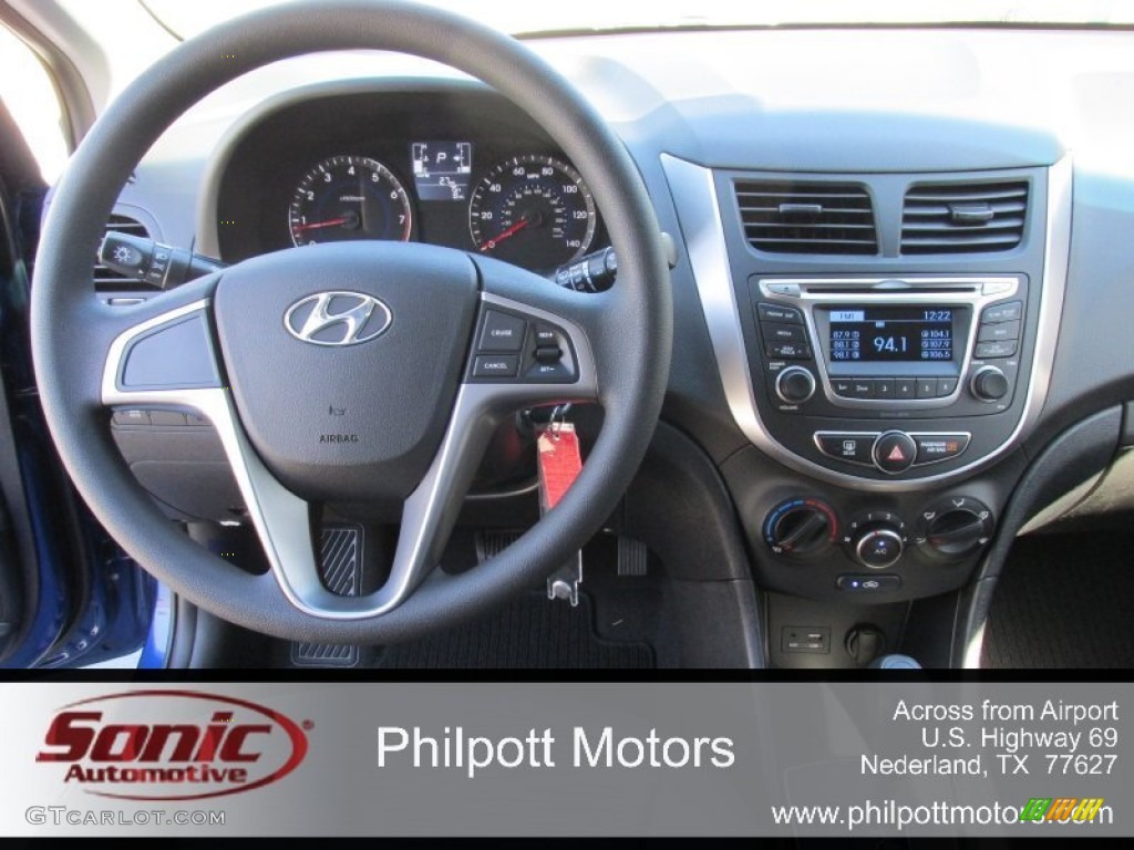 2015 Accent GS 5-Door - Pacific Blue / Black photo #23