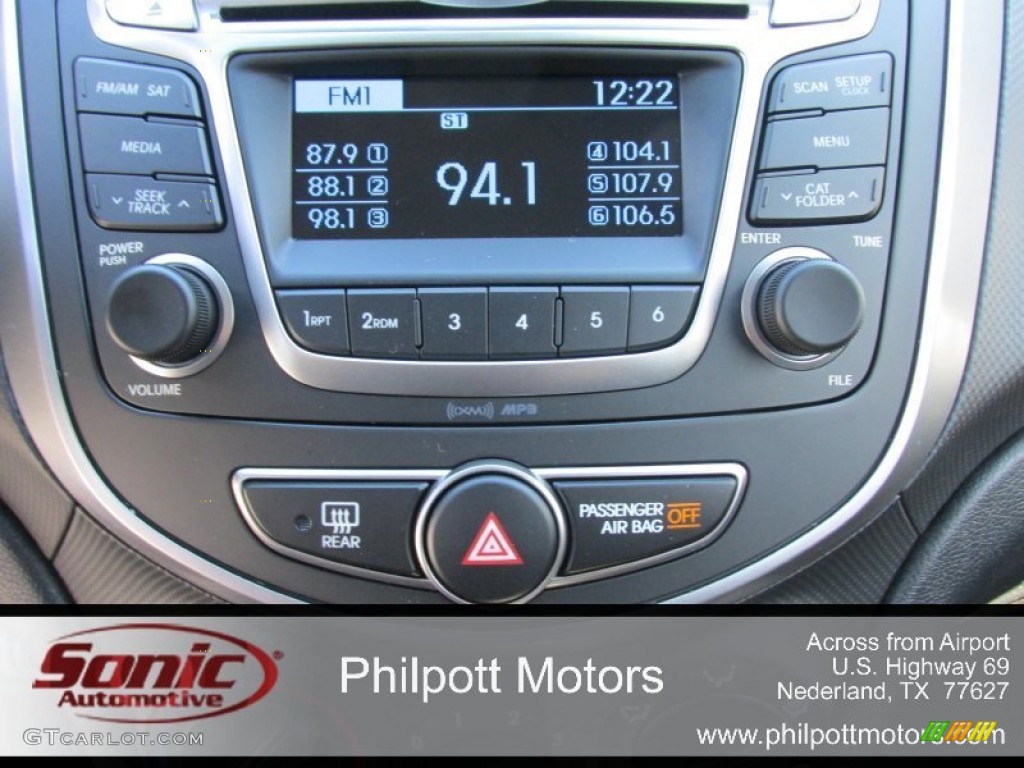 2015 Accent GS 5-Door - Pacific Blue / Black photo #25