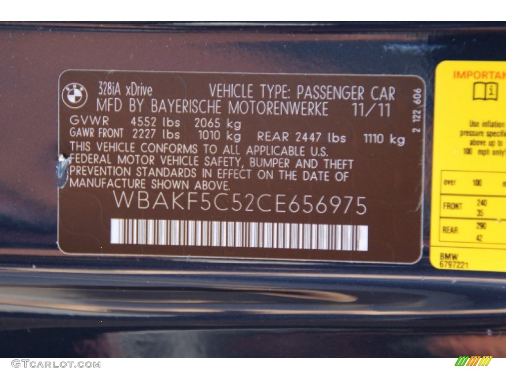 2012 3 Series 328i xDrive Coupe - Deep Sea Blue Metallic / Saddle Brown photo #33