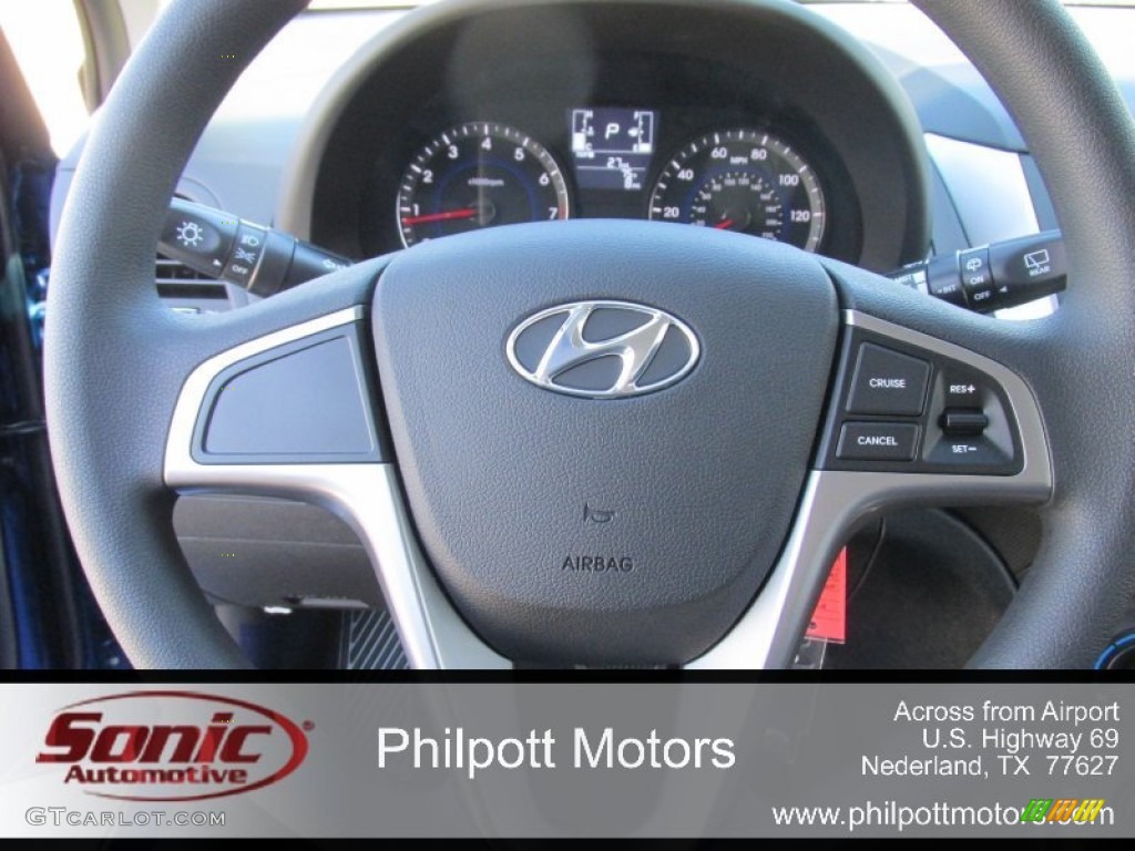 2015 Accent GS 5-Door - Pacific Blue / Black photo #28