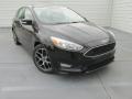 2015 Tuxedo Black Metallic Ford Focus SE Hatchback  photo #2