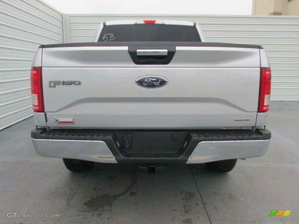 2015 F150 XLT SuperCrew 4x4 - Ingot Silver Metallic / Medium Earth Gray photo #5