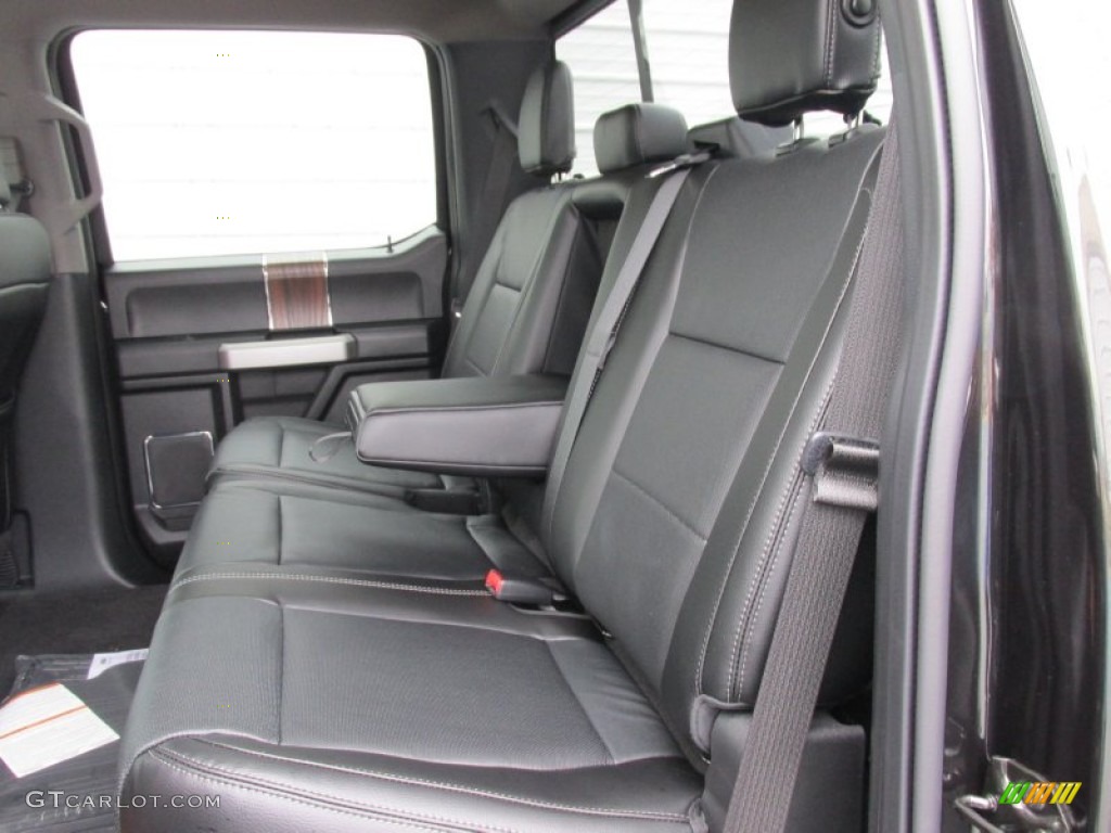 2015 Ford F150 Lariat SuperCrew Rear Seat Photo #102827380
