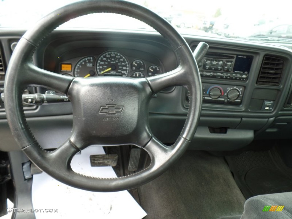 2000 Silverado 1500 LS Regular Cab 4x4 - Onyx Black / Graphite photo #17