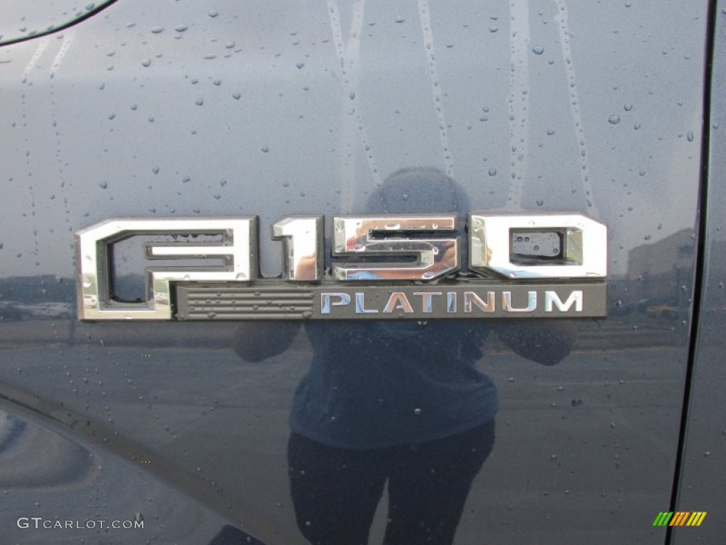 2015 F150 Platinum SuperCrew 4x4 - Blue Jeans Metallic / Platinum Brunello photo #14