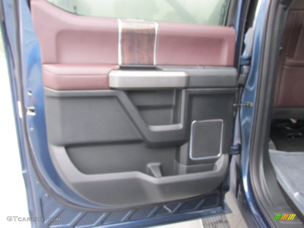2015 F150 Platinum SuperCrew 4x4 - Blue Jeans Metallic / Platinum Brunello photo #20