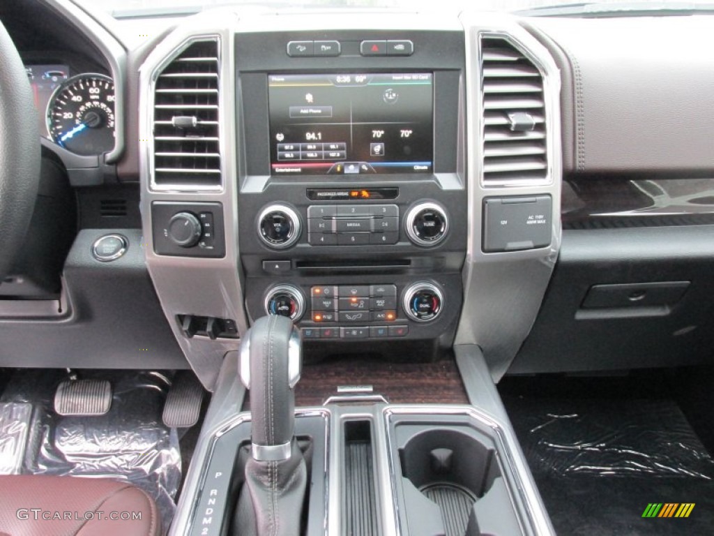 2015 F150 Platinum SuperCrew 4x4 - Blue Jeans Metallic / Platinum Brunello photo #28