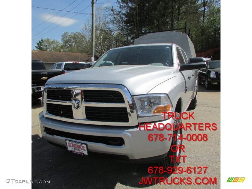 2011 Ram 3500 HD SLT Crew Cab 4x4 - Bright Silver Metallic / Dark Slate Gray/Medium Graystone photo #1