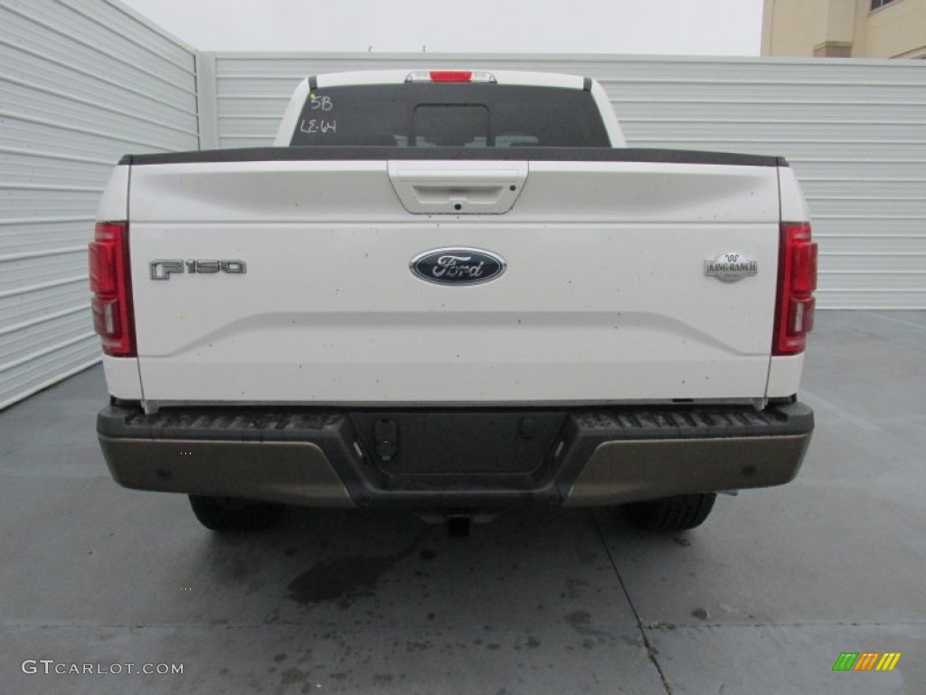 2015 F150 King Ranch SuperCrew 4x4 - White Platinum Tricoat / King Ranch Java/Mesa photo #5