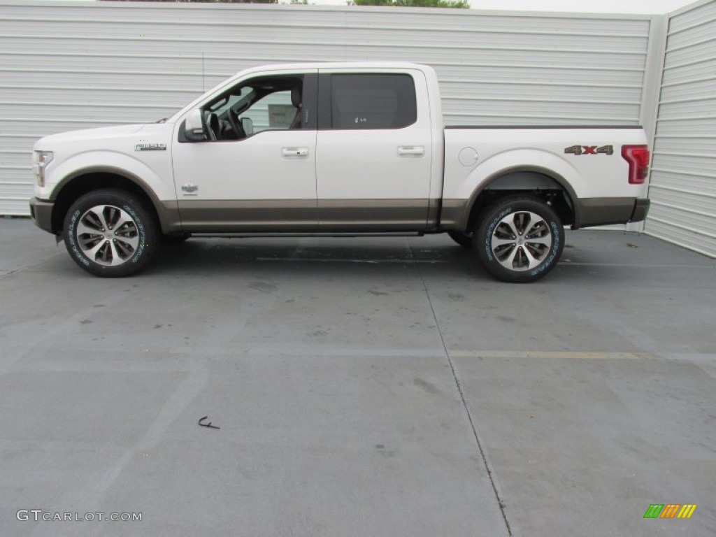 2015 F150 King Ranch SuperCrew 4x4 - White Platinum Tricoat / King Ranch Java/Mesa photo #6