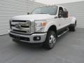 2015 White Platinum Ford F350 Super Duty Lariat Crew Cab 4x4 DRW  photo #7