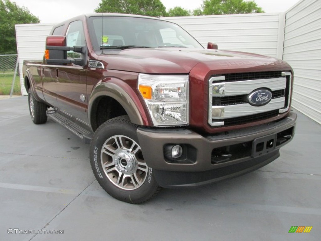 Bronze Fire 2015 Ford F350 Super Duty King Ranch Crew Cab 4x4 Exterior Photo #102831393