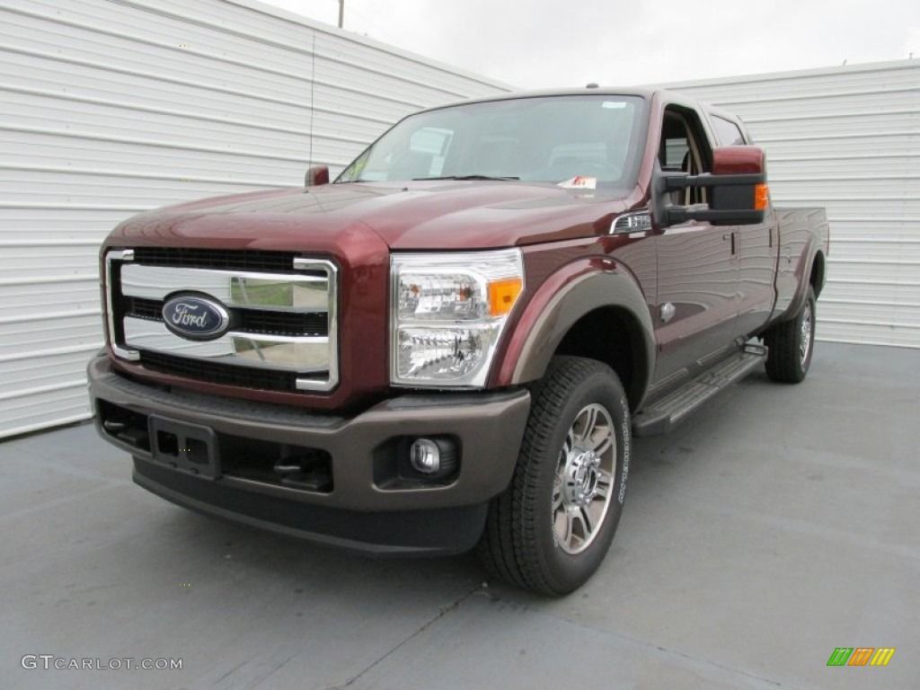 2015 F350 Super Duty King Ranch Crew Cab 4x4 - Bronze Fire / King Ranch Mesa Antique Affect/Adobe photo #7