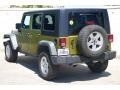 2010 Rescue Green Metallic Jeep Wrangler Unlimited Rubicon 4x4  photo #2