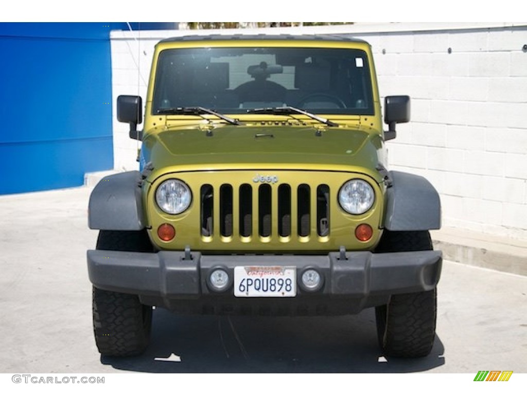 2010 Wrangler Unlimited Rubicon 4x4 - Rescue Green Metallic / Dark Slate Gray/Medium Slate Gray photo #7
