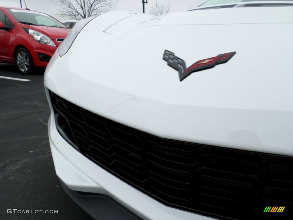 2015 Corvette Z06 Coupe - Arctic White / Adrenaline Red photo #17