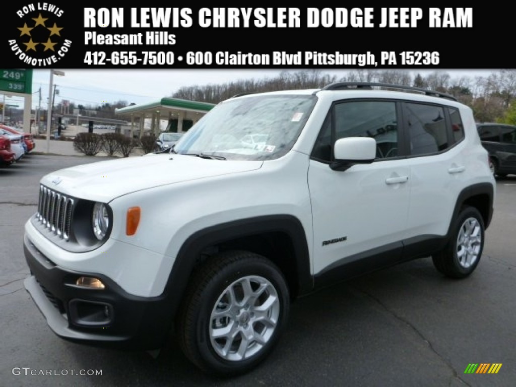 2015 Renegade Latitude 4x4 - Alpine White / Black photo #1