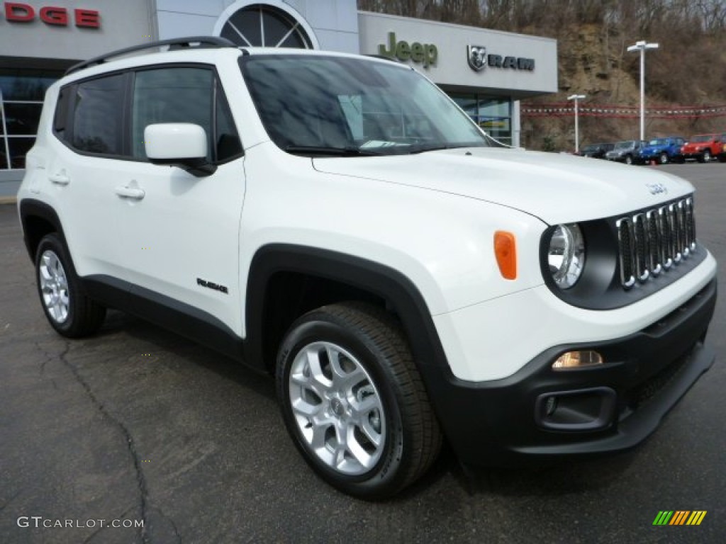 Alpine White 2015 Jeep Renegade Latitude 4x4 Exterior Photo #102832222