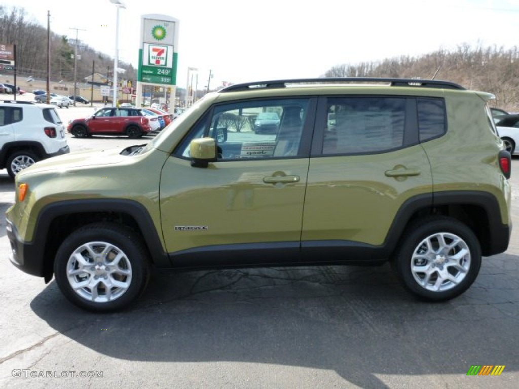 2015 Renegade Latitude 4x4 - Commando Green / Black photo #2