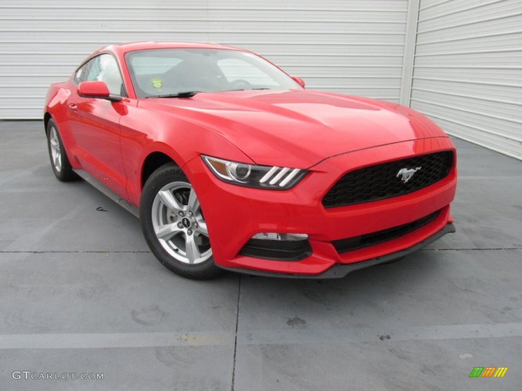 Race Red 2015 Ford Mustang V6 Coupe Exterior Photo #102833341