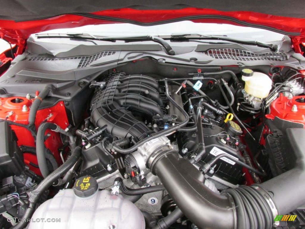2015 Ford Mustang V6 Coupe 3.7 Liter DOHC 24-Valve Ti-VCT V6 Engine Photo #102833653