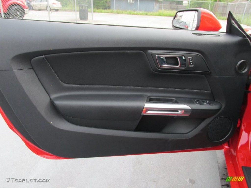 2015 Ford Mustang V6 Coupe Ebony Door Panel Photo #102833698