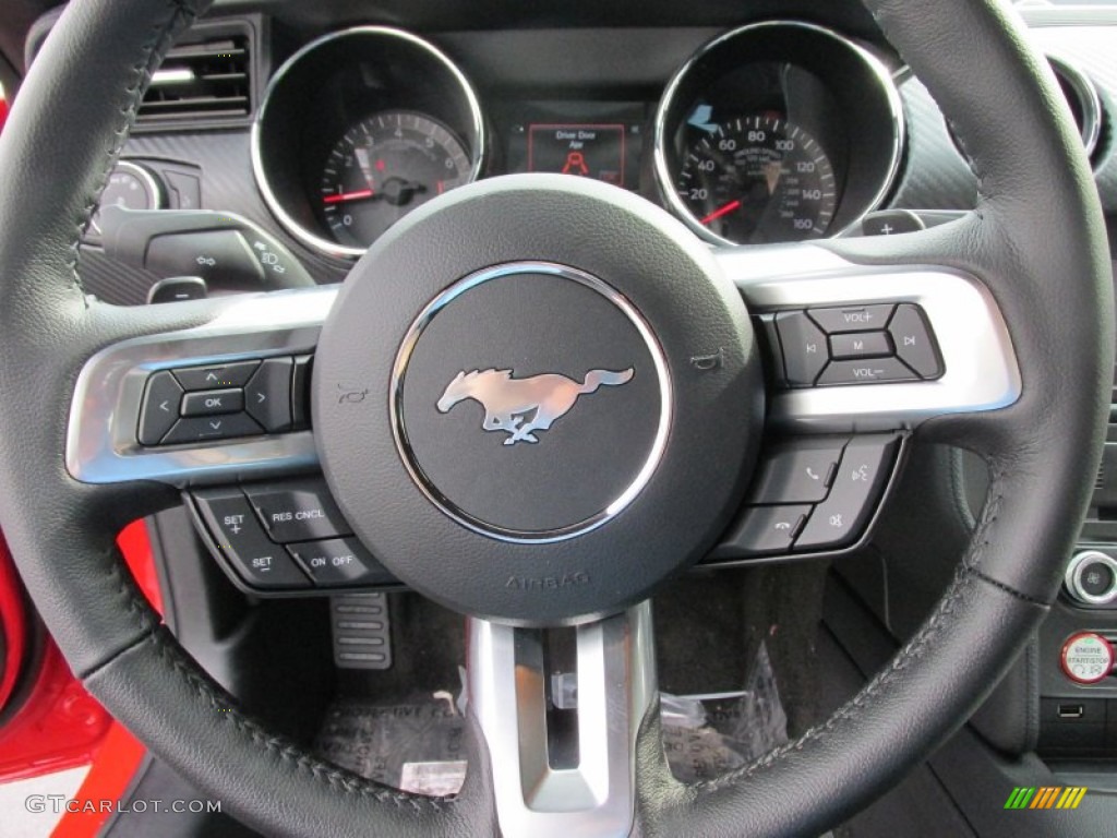 2015 Ford Mustang V6 Coupe Steering Wheel Photos
