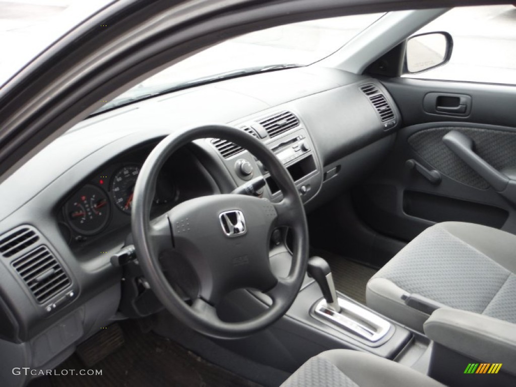 Gray Interior 2005 Honda Civic Value Package Sedan Photo #102835471