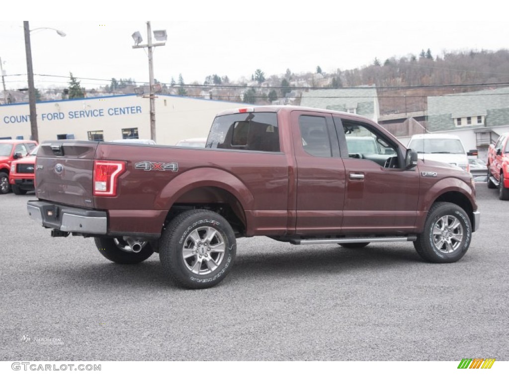 2015 F150 XLT SuperCab 4x4 - Bronze Fire Metallic / Medium Earth Gray photo #3