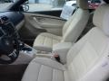 2011 Volkswagen Eos Cornsilk Beige Interior Front Seat Photo