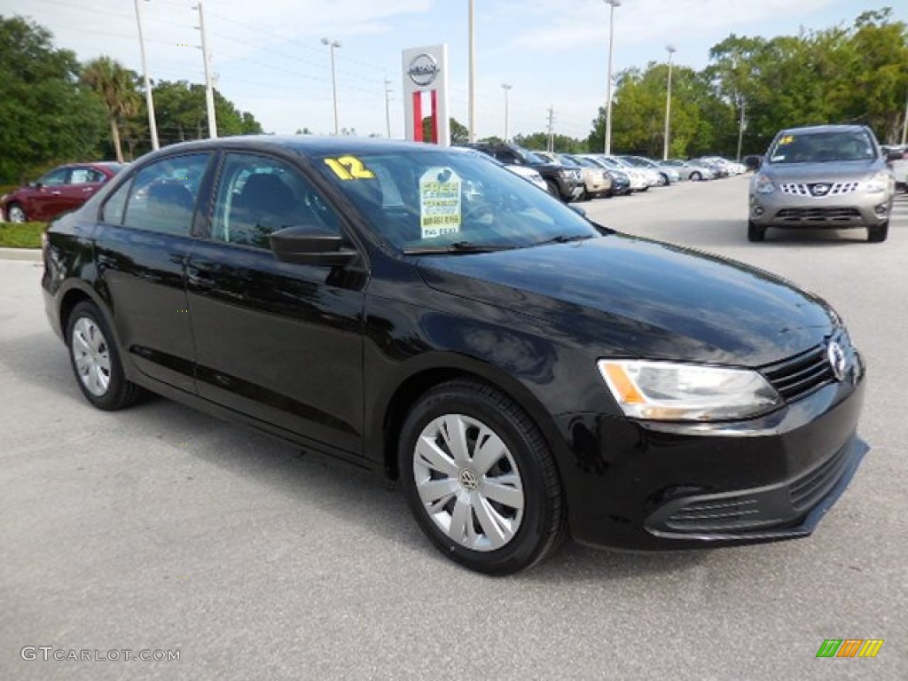 Black 2012 Volkswagen Jetta S Sedan Exterior Photo #102837976