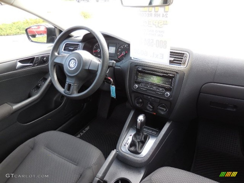 Titan Black Interior 2012 Volkswagen Jetta S Sedan Photo #102837997