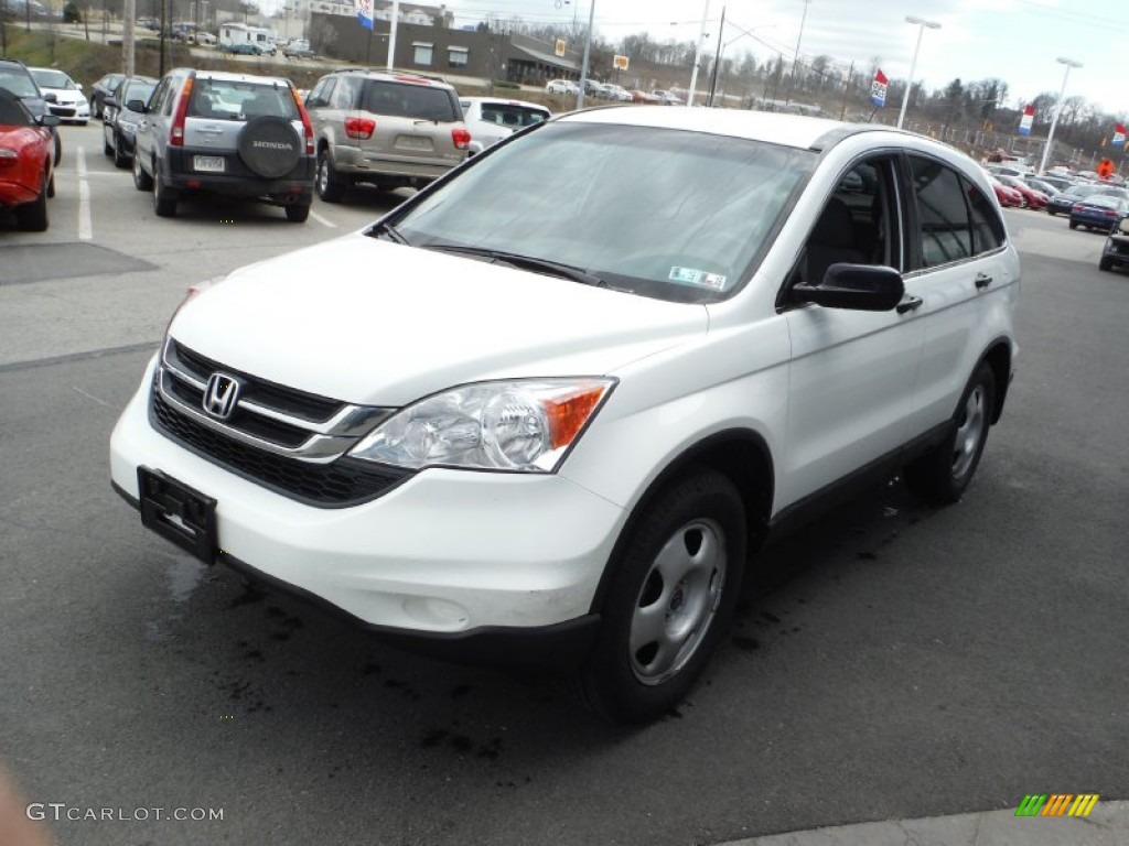 2010 CR-V LX - Taffeta White / Gray photo #5