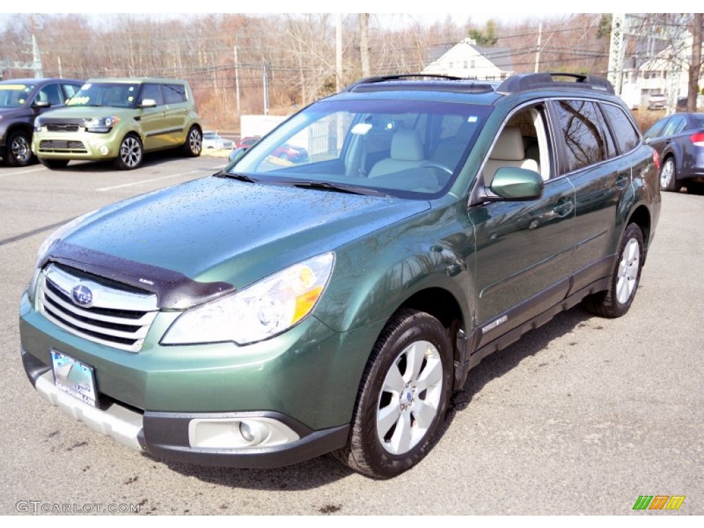 2012 Outback 2.5i Limited - Cypress Green Pearl / Warm Ivory photo #3