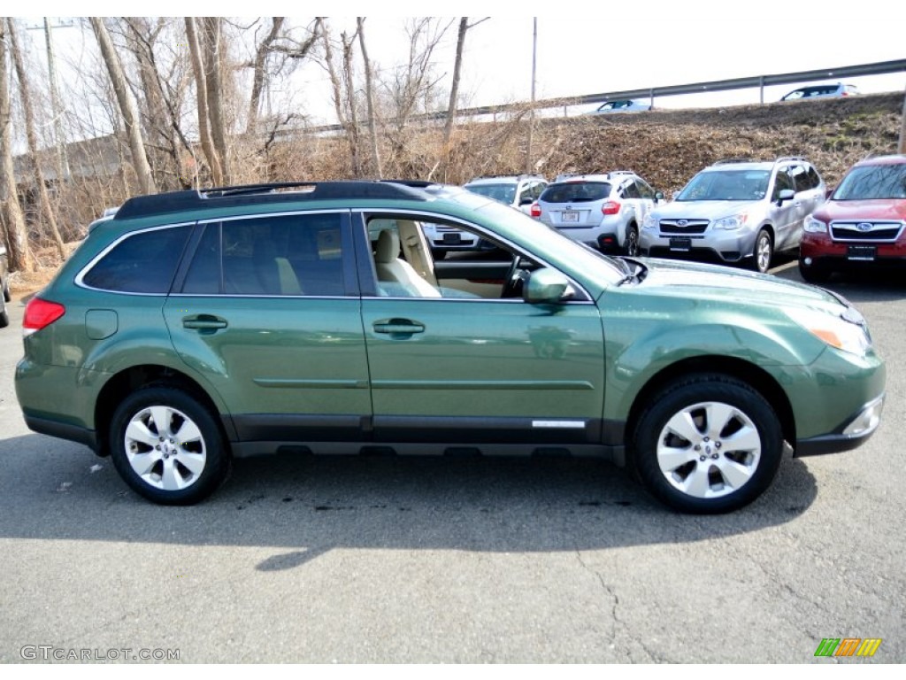 2012 Outback 2.5i Limited - Cypress Green Pearl / Warm Ivory photo #4