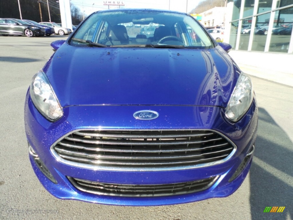 2014 Fiesta SE Sedan - Performance Blue / Charcoal Black photo #4