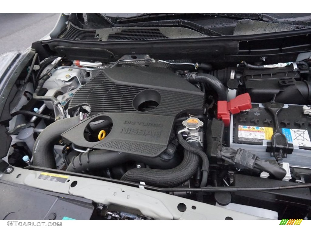 2015 Nissan Juke SV 1.6 Liter DIG Turbocharged DOHC 16-Valve CVTCS 4 Cylinder Engine Photo #102846435