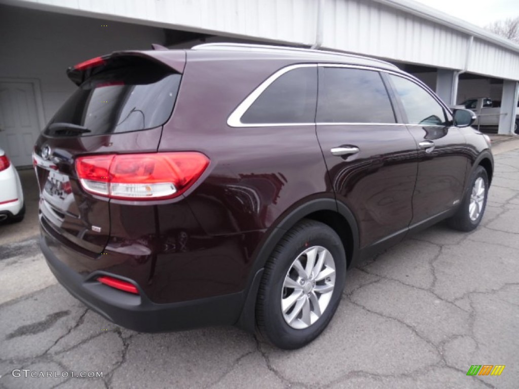 Dark Cherry 2016 Kia Sorento LX AWD Exterior Photo #102846642
