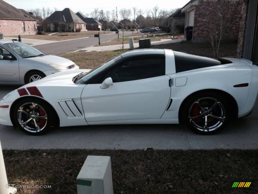 2011 Corvette Grand Sport Coupe - Arctic White / Ebony Black/Red photo #1